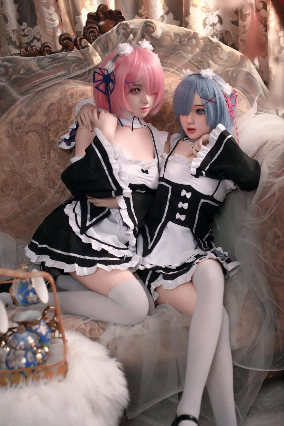 Rem Sex Doll (Bezlya Doll 149cm miska D 2.0 TPE + silikon)