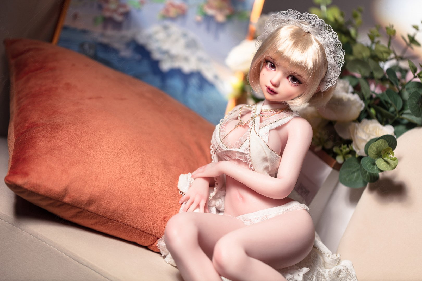Meruňková sexuální panenka (Bezlya Doll 62cm E-CUP 2.2 Silikon)