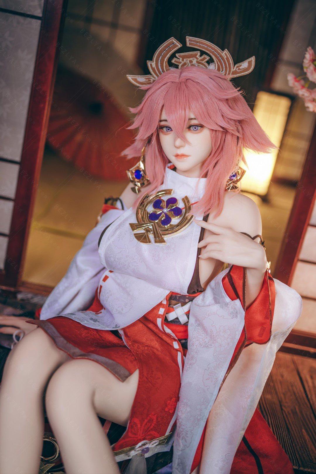 Yae Miko Sex Doll (Bezlya Doll 155cm E-pohár 2.2CF silikon)