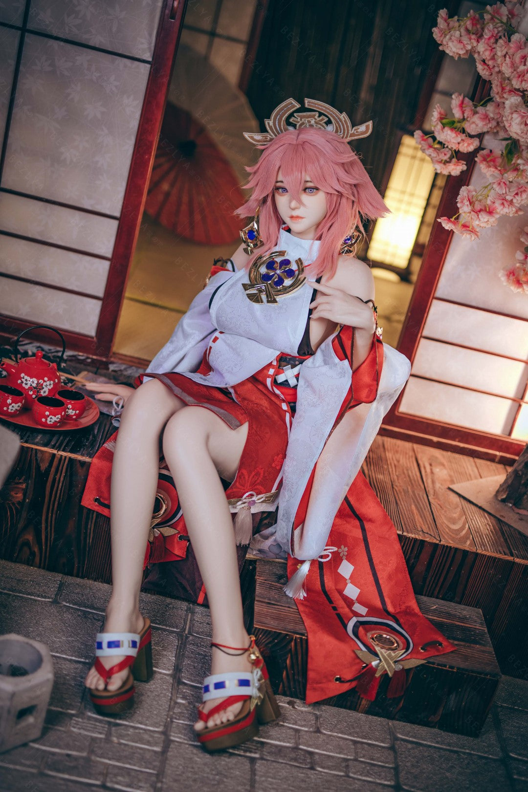 Yae Miko Sex Doll (Bezlya Doll 155cm E-pohár 2.2CF silikon)