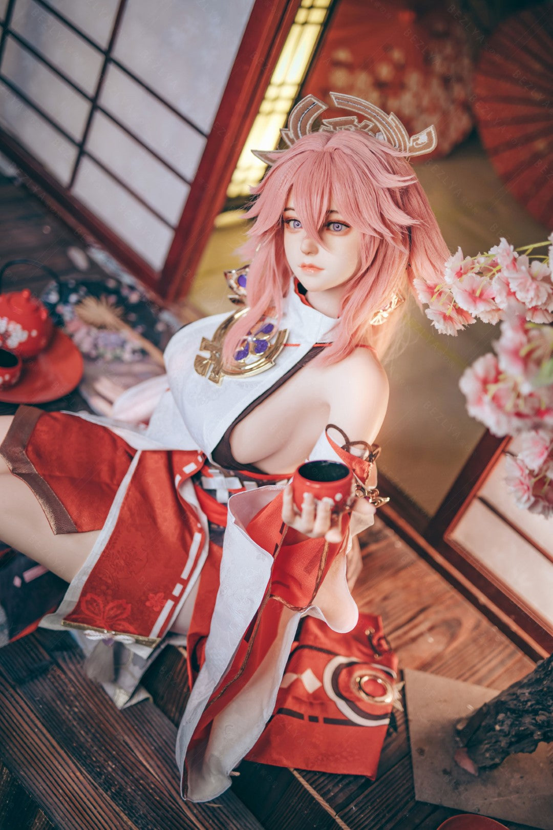 Yae Miko Sex Doll (Bezlya Doll 155cm E-pohár 2.2CF silikon)