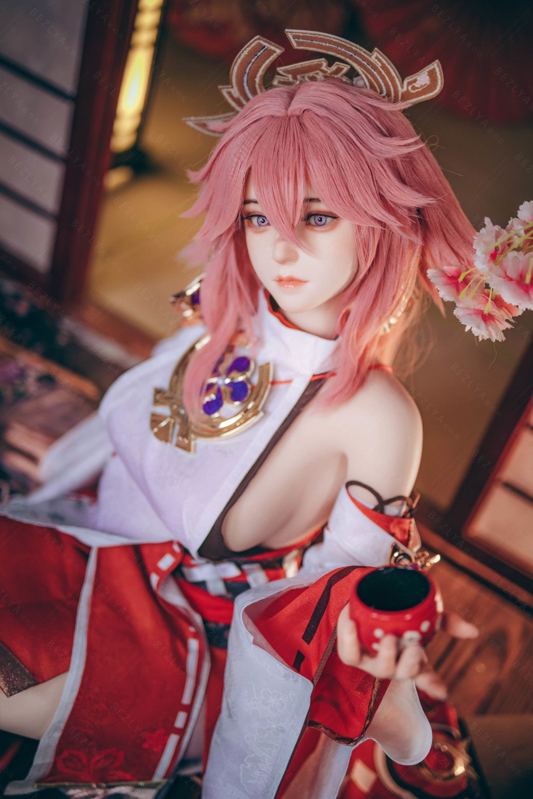 Yae Miko Sex Doll (Bezlya Doll 155cm E-pohár 2.2CF silikon)