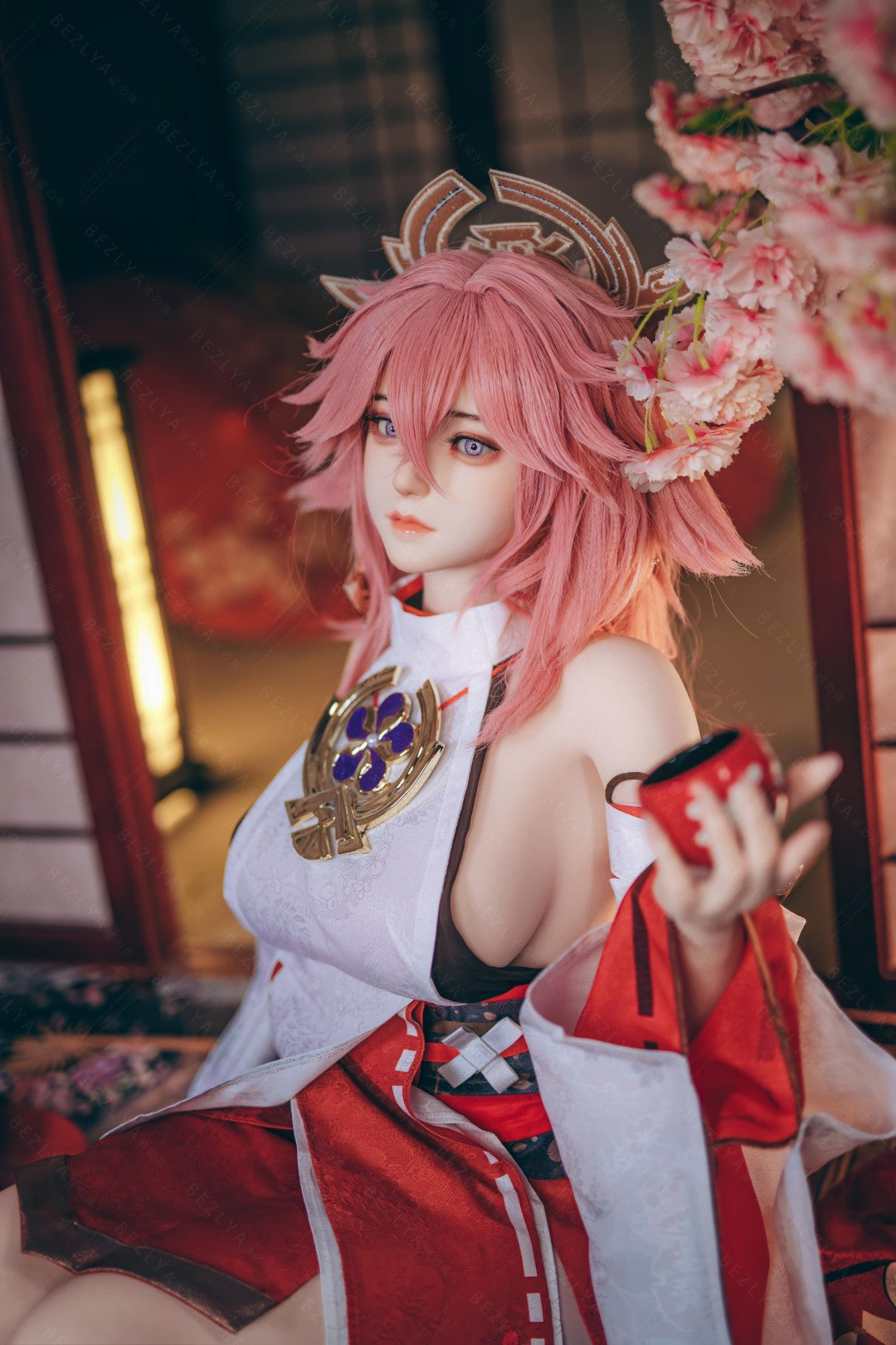 Yae Miko Sex Doll (Bezlya Doll 155cm E-pohár 2.2CF silikon)