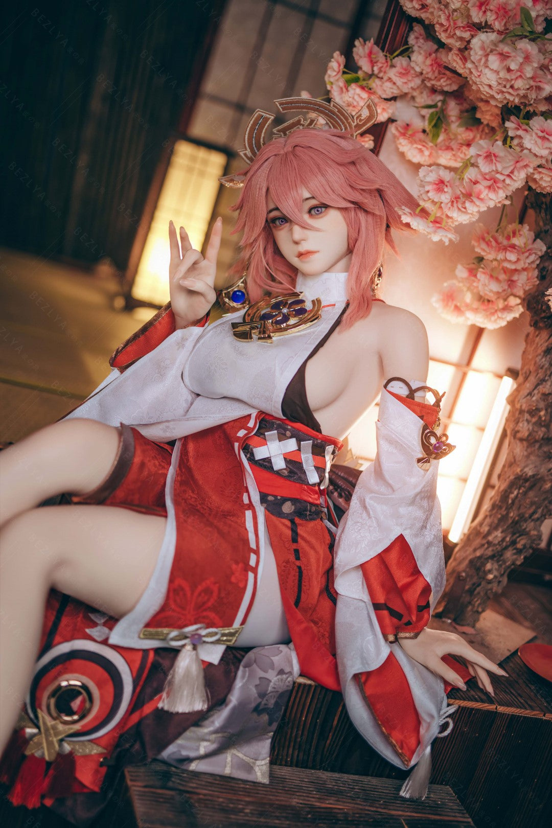 Yae Miko Sex Doll (Bezlya Doll 155cm E-pohár 2.2CF silikon)