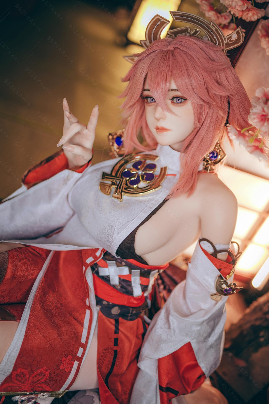 Yae Miko Sex Doll (Bezlya Doll 155cm E-pohár 2.2CF silikon)