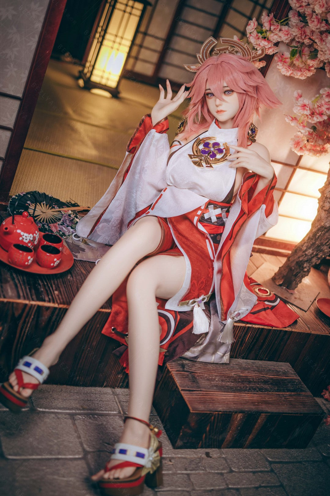 Yae Miko Sex Doll (Bezlya Doll 155cm E-pohár 2.2CF silikon)