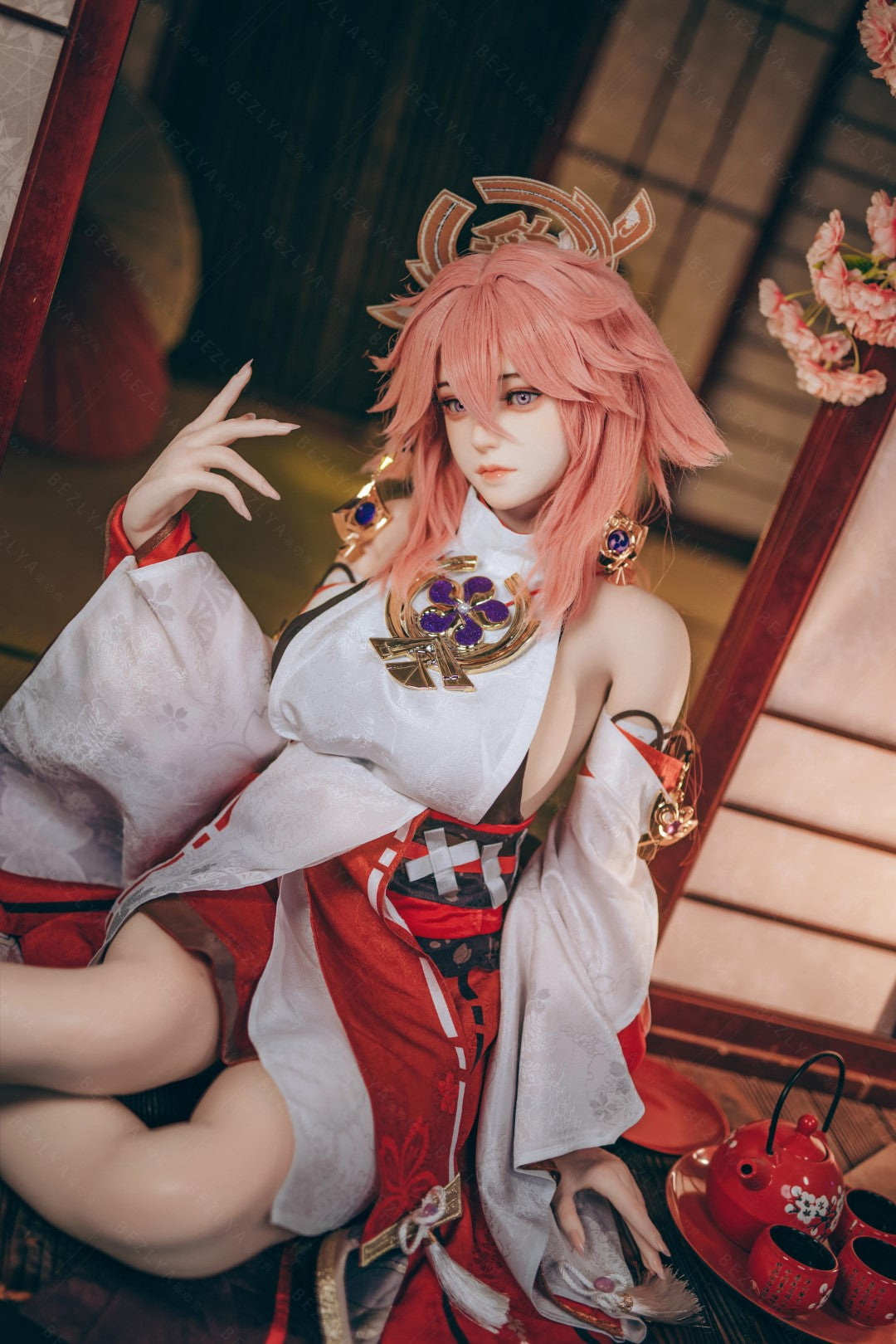 Yae Miko Sex Doll (Bezlya Doll 155cm E-pohár 2.2CF silikon)