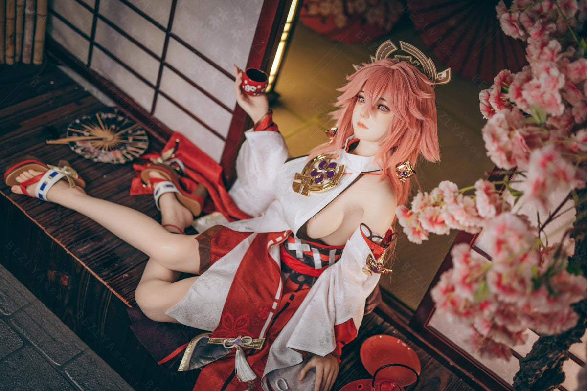 Yae Miko Sex Doll (Bezlya Doll 155cm E-pohár 2.2CF silikon)