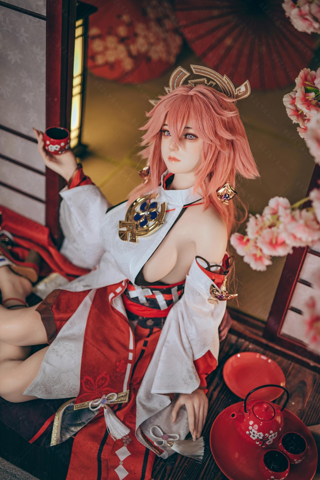 Yae Miko Sex Doll (Bezlya Doll 155cm E-pohár 2.2CF silikon)