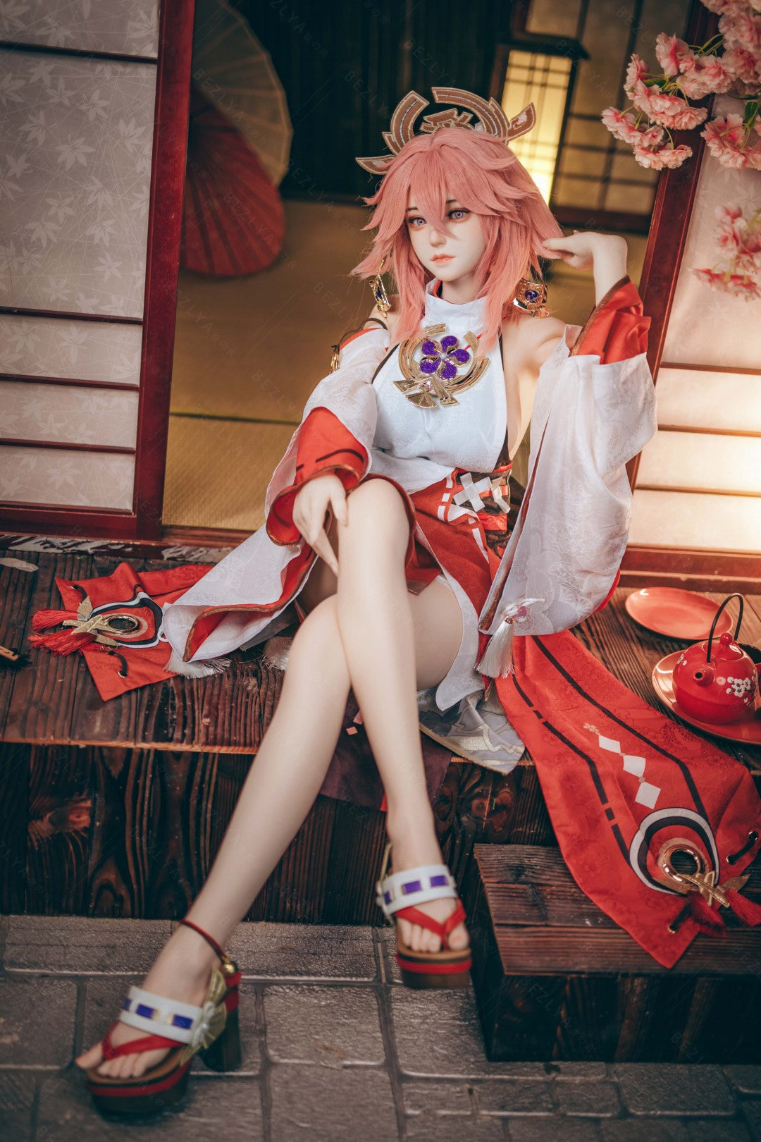 Yae Miko Sex Doll (Bezlya Doll 155cm E-pohár 2.2CF silikon)