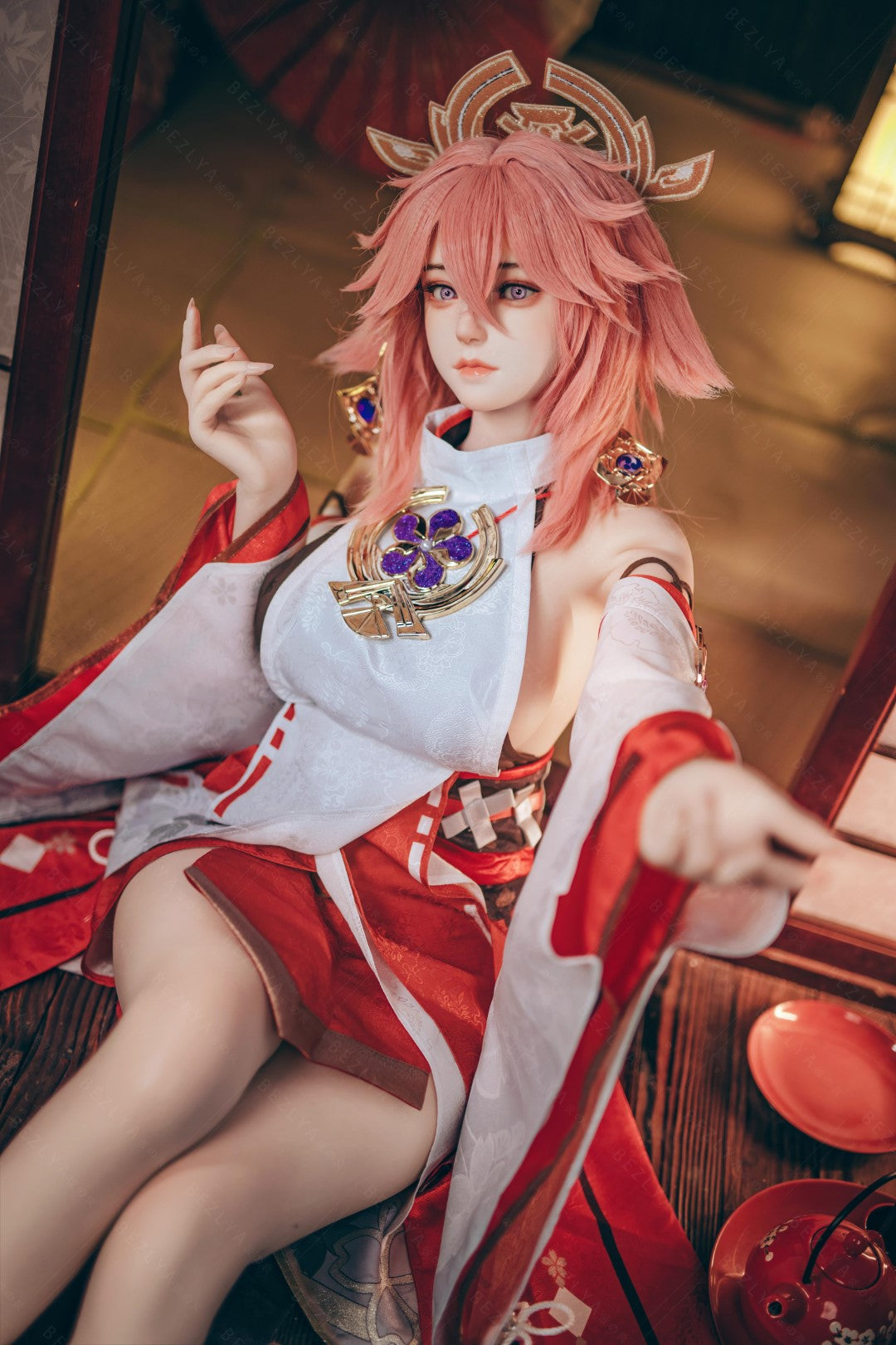 Yae Miko Sex Doll (Bezlya Doll 155cm E-pohár 2.2CF silikon)