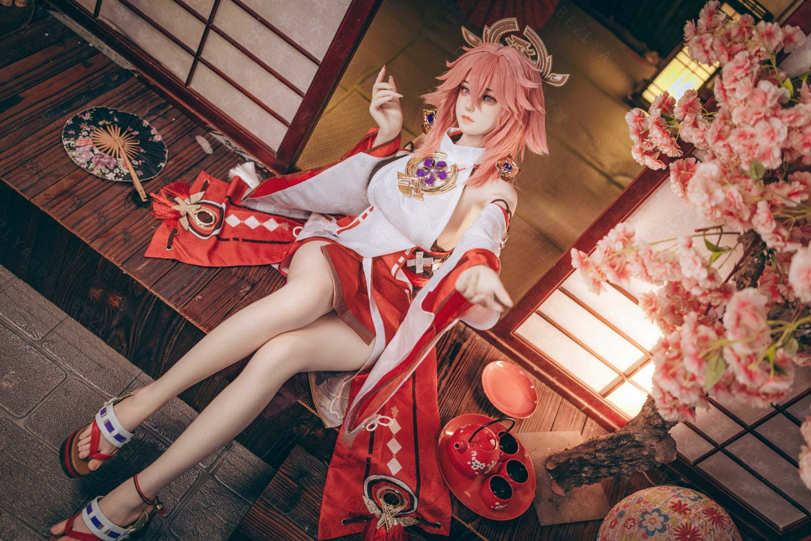 Yae Miko Sex Doll (Bezlya Doll 155cm E-pohár 2.2CF silikon)