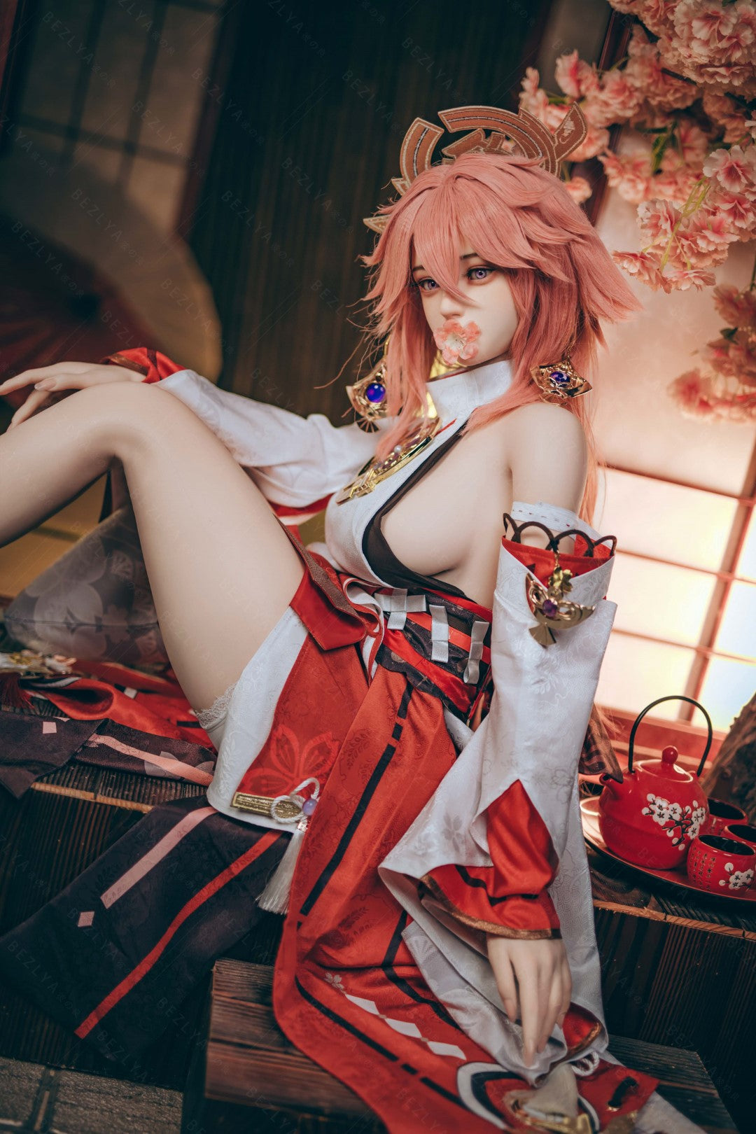 Yae Miko Sex Doll (Bezlya Doll 155cm E-pohár 2.2CF silikon)