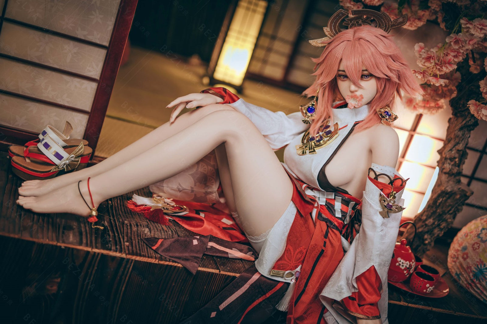 Yae Miko Sex Doll (Bezlya Doll 155cm E-pohár 2.2CF silikon)