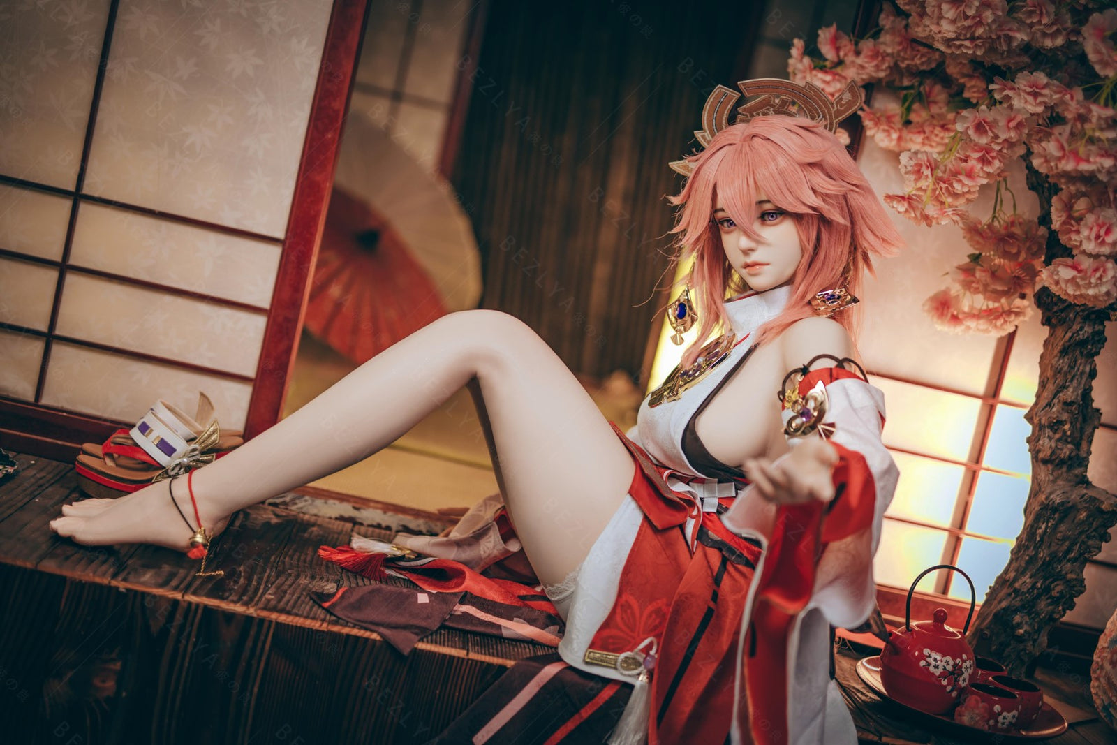 Yae Miko Sex Doll (Bezlya Doll 155cm E-pohár 2.2CF silikon)