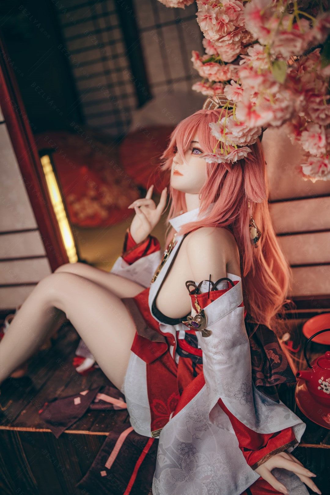 Yae Miko Sex Doll (Bezlya Doll 155cm E-pohár 2.2CF silikon)