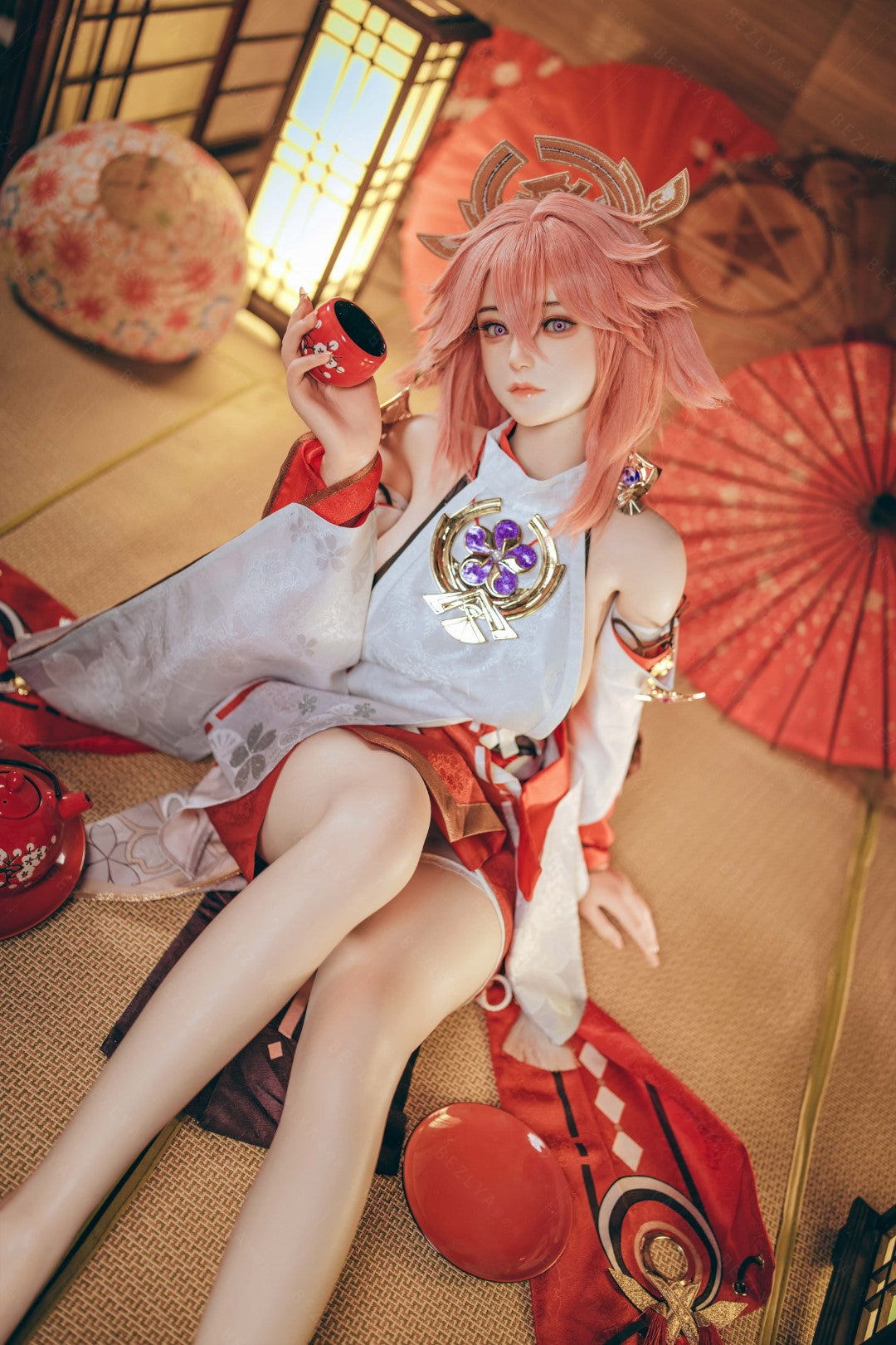 Yae Miko Sex Doll (Bezlya Doll 155cm E-pohár 2.2CF silikon)