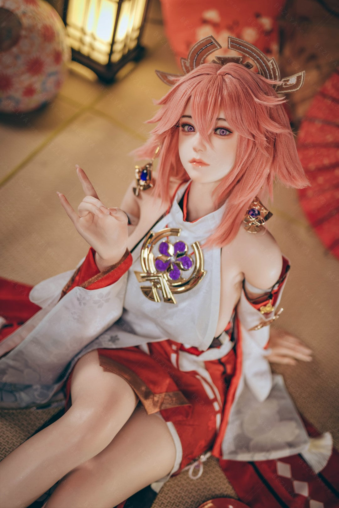 Yae Miko Sex Doll (Bezlya Doll 155cm E-pohár 2.2CF silikon)