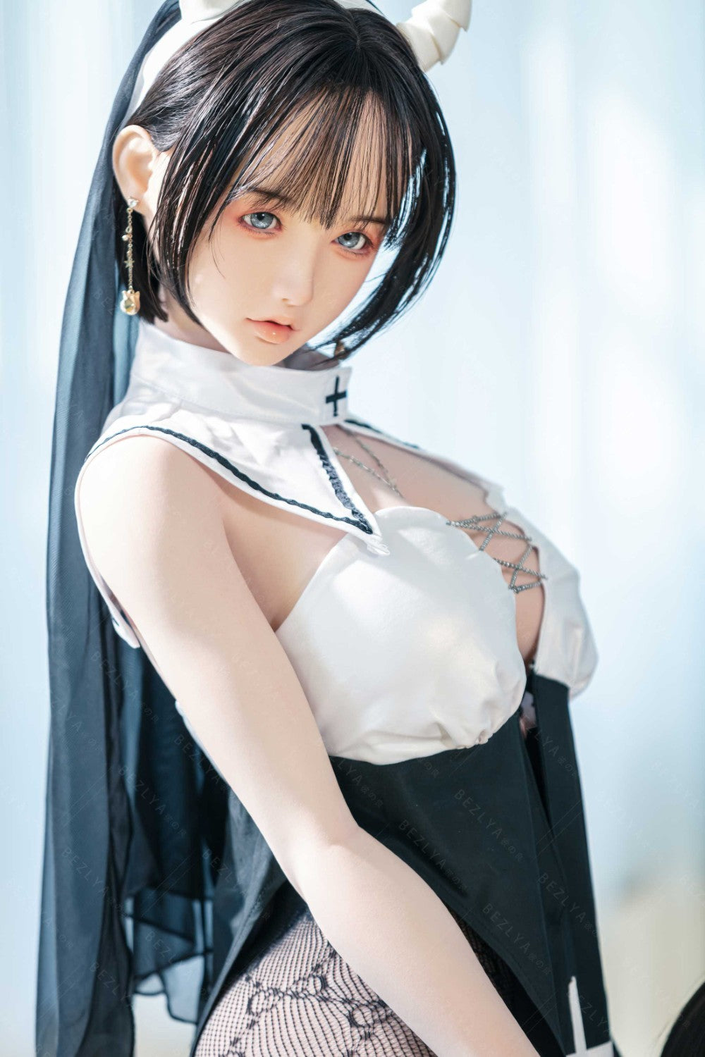 Vanilková sexuální panenka (Bezlya Doll 155cm E-pohár 2.2CF silikon)