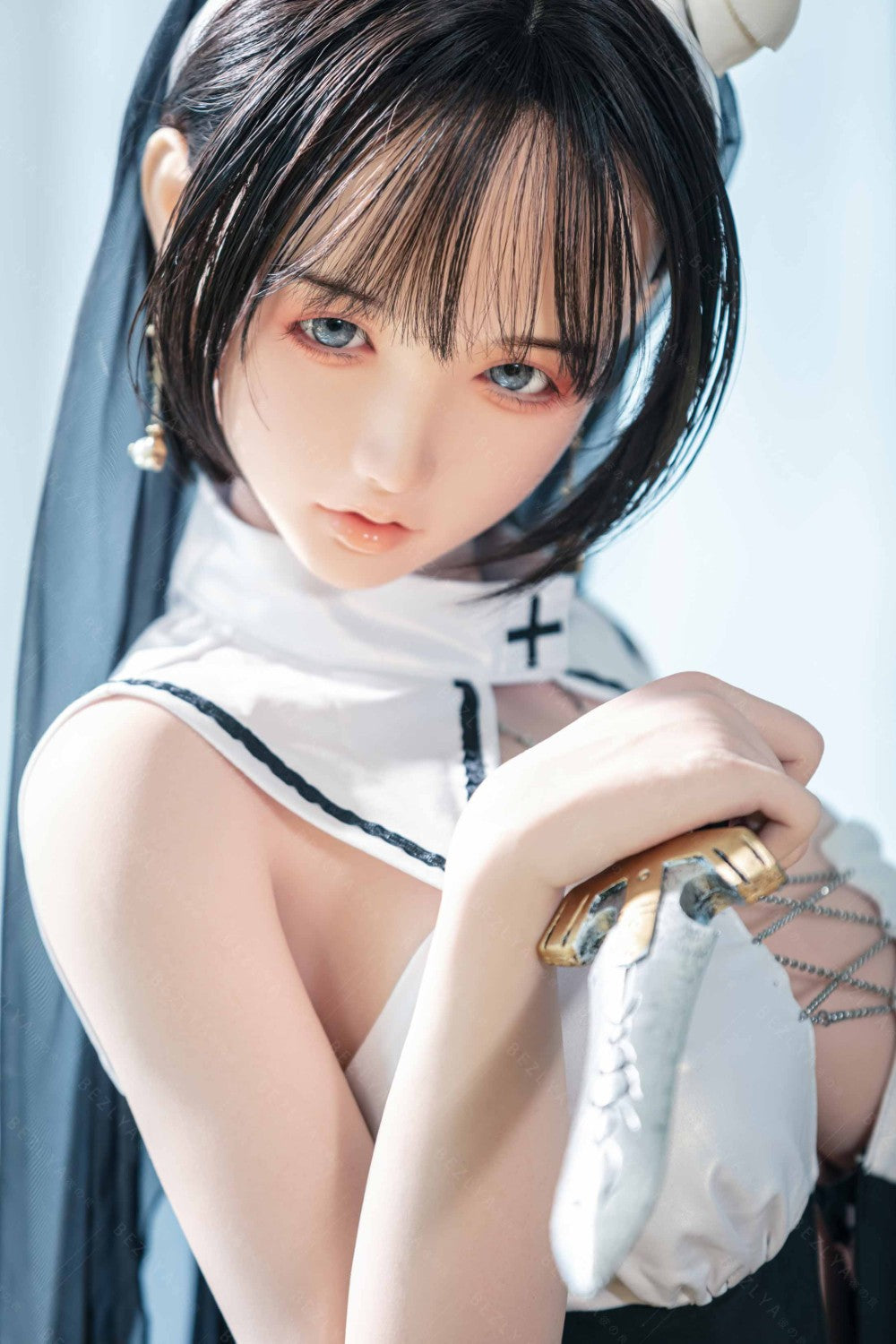 Vanilková sexuální panenka (Bezlya Doll 155cm E-pohár 2.2CF silikon)