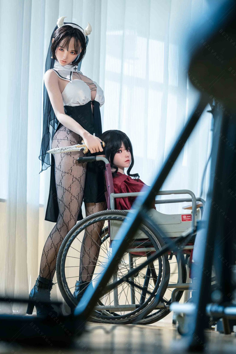 Vanilková sexuální panenka (Bezlya Doll 155cm E-pohár 2.2CF silikon)