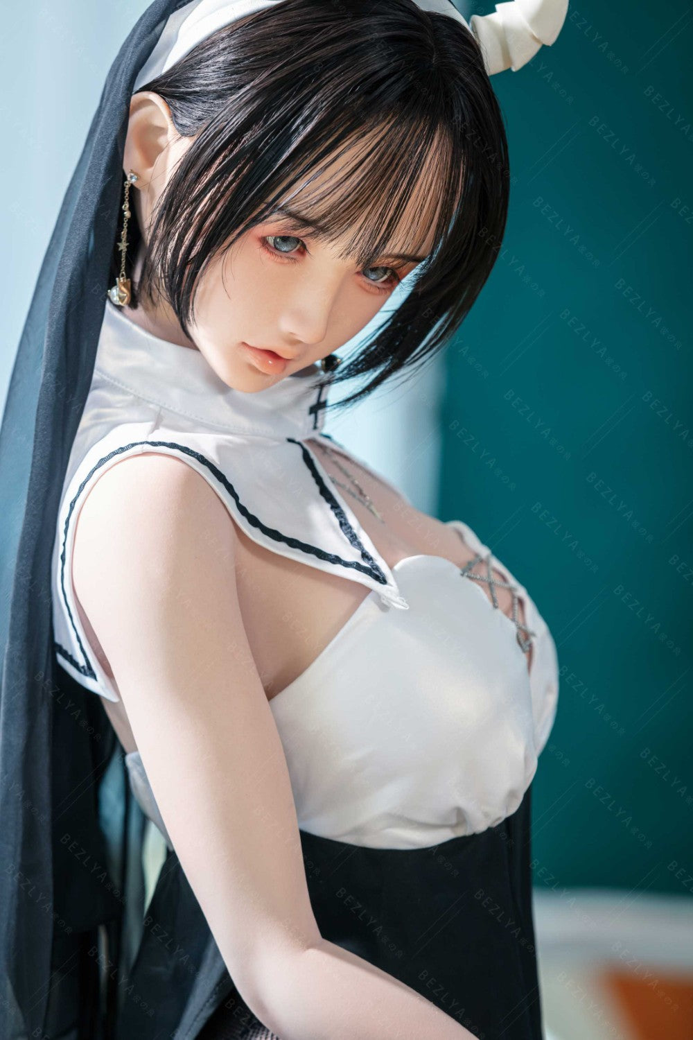 Vanilková sexuální panenka (Bezlya Doll 155cm E-pohár 2.2CF silikon)