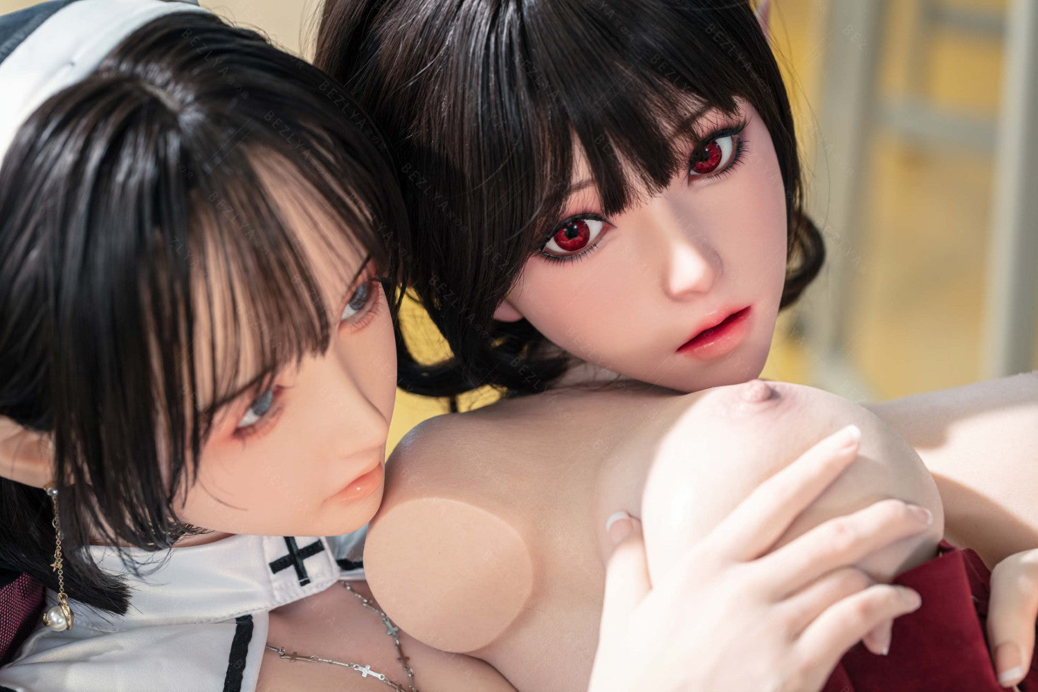 Vanilková sexuální panenka (Bezlya Doll 155cm E-pohár 2.2CF silikon)