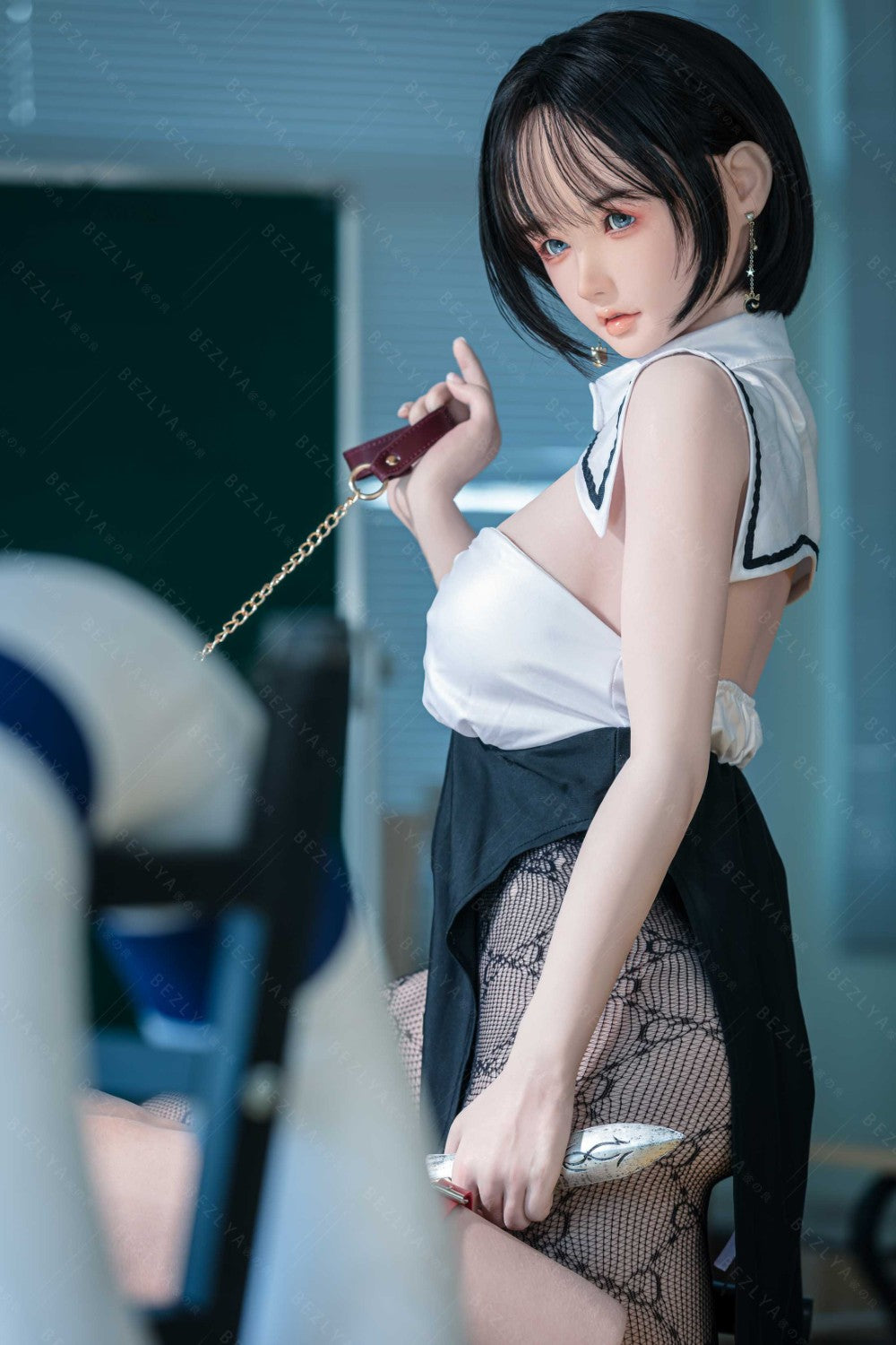 Vanilková sexuální panenka (Bezlya Doll 155cm E-pohár 2.2CF silikon)