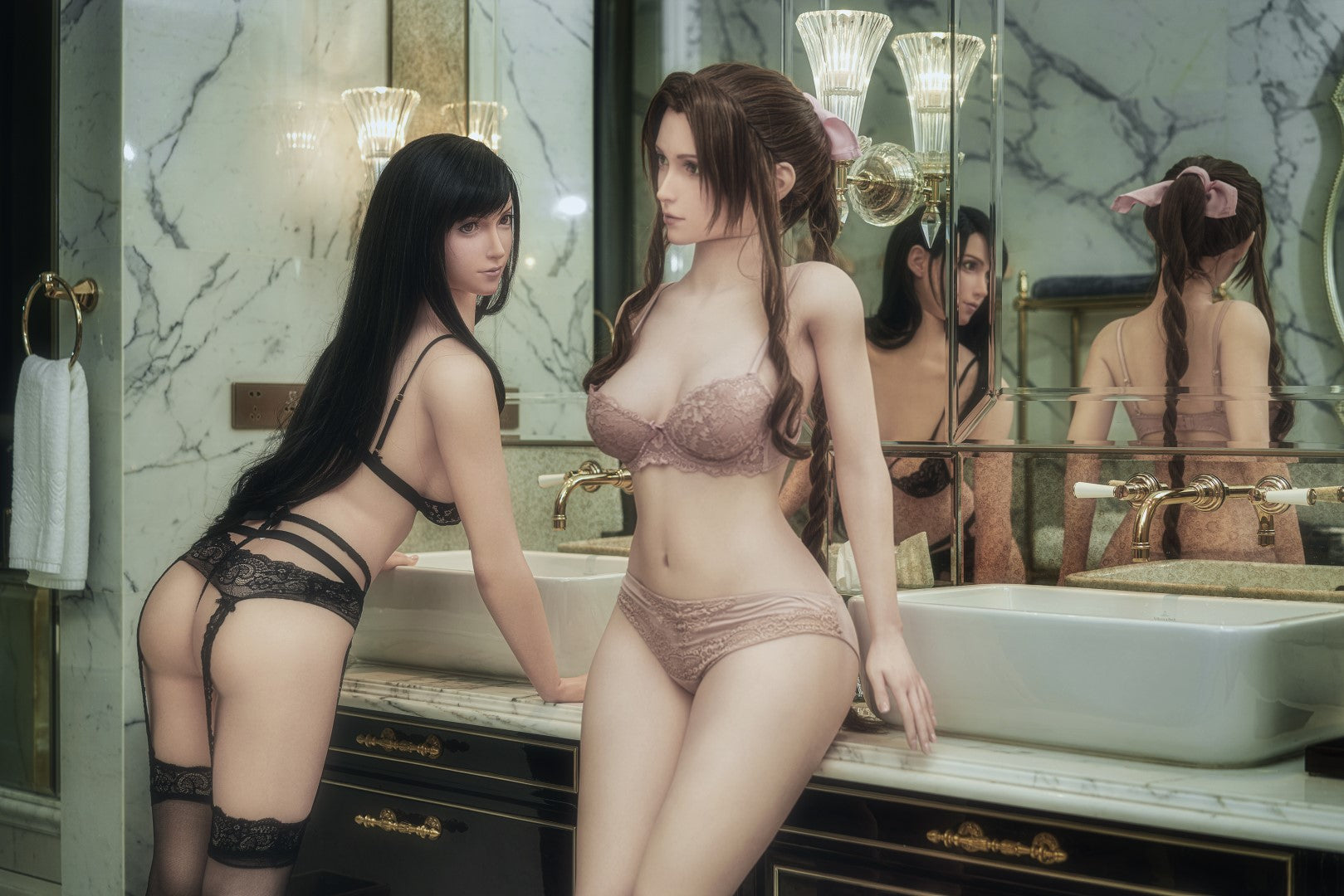 Aerith Sex Doll (Game Lady 167 cm D-kupa č. 04 silikon)