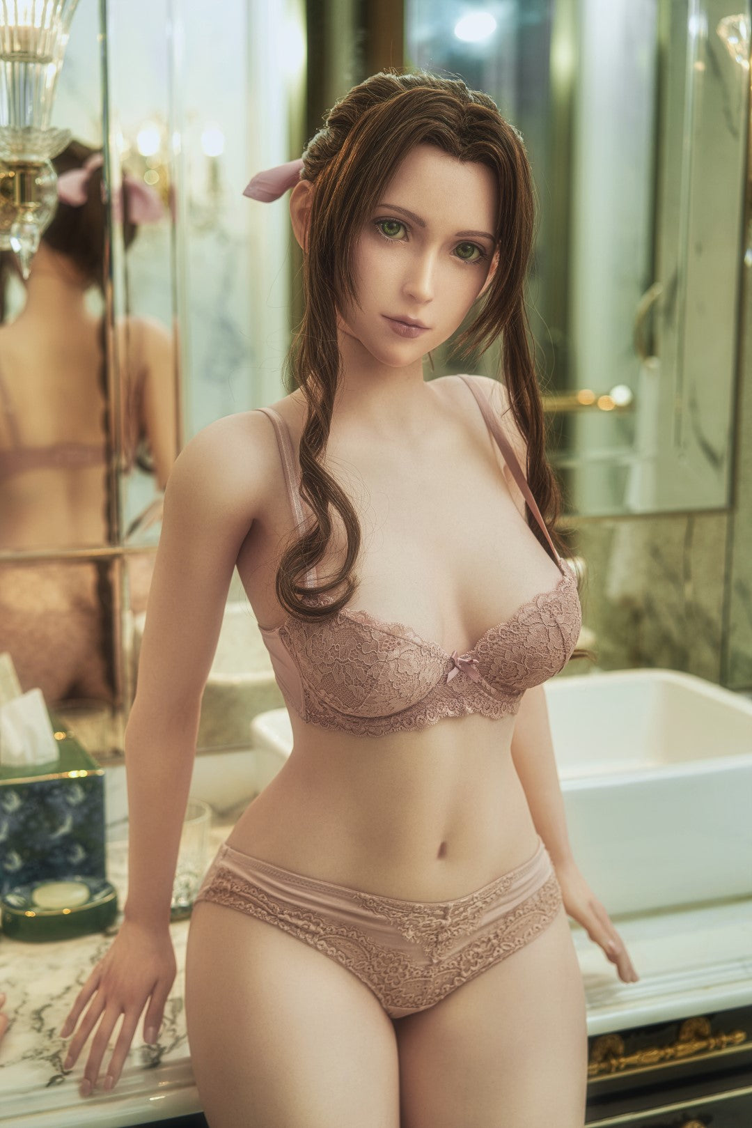 Aerith Sex Doll (Game Lady 167 cm D-kupa č. 04 silikon)