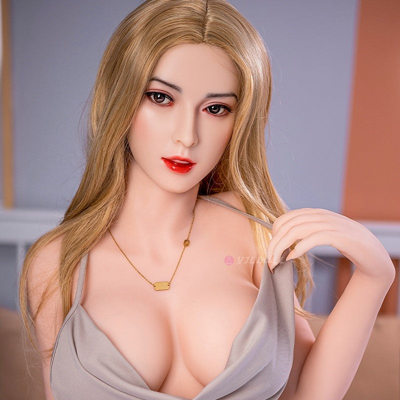 Růžová sexuální panenka (YJL Doll 163cm F-Cup #845 silikon)