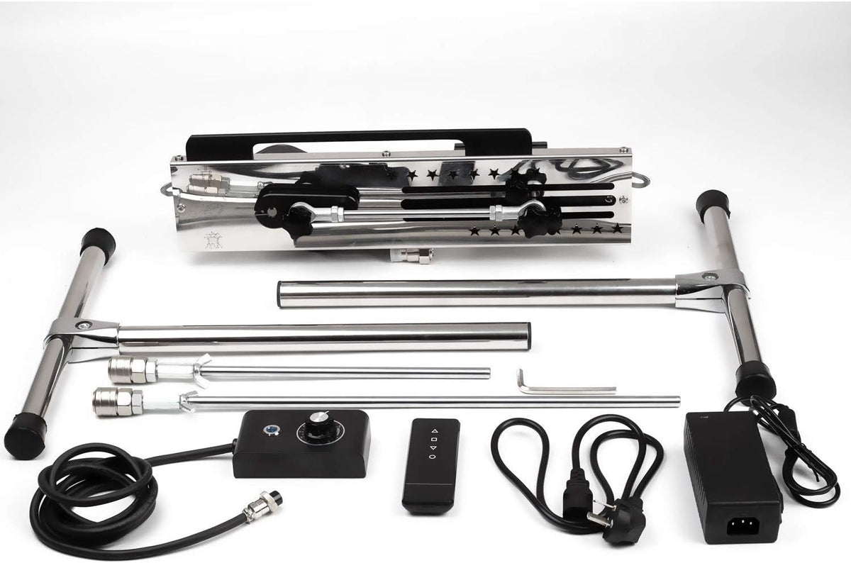 Profesionální sexuální stroj s nastavitelnou rychlostí a duálním ovládáním - 120W motor