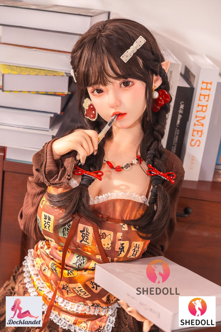 Aileen 145 cm silikon-sexdocka från SHEDOLL med G-kupa, realistisk hudstruktur med RST