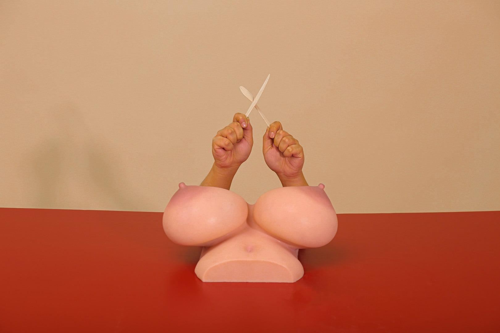 Prsa (xl) sexuální panenka trupu (Climax Doll Silikon pro G-Cup)