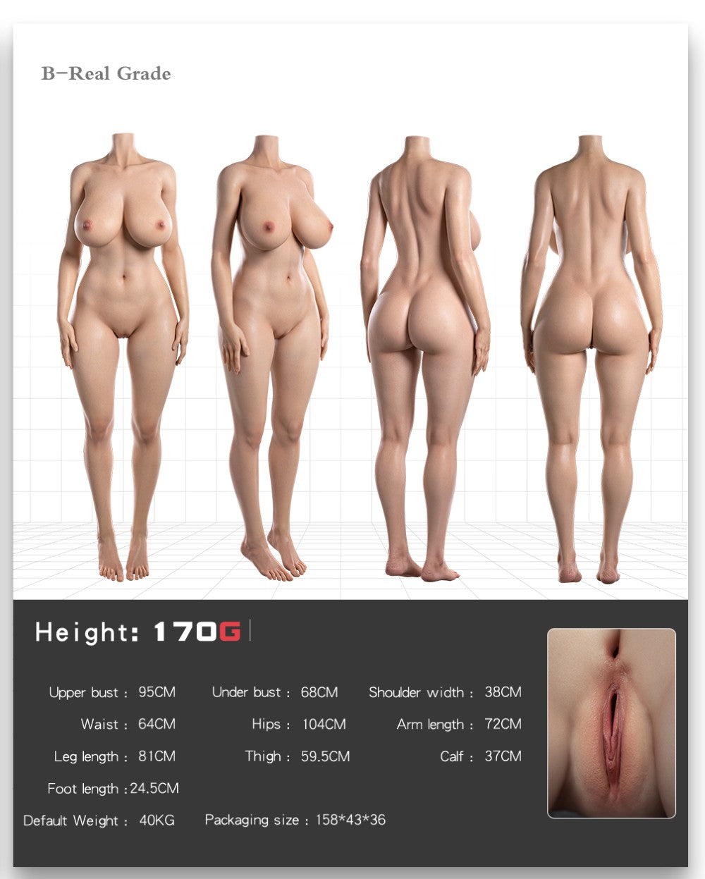 Izayoi Sexdocka (Doll Senior 170cm G-Kupa #W30 RST Silikon)