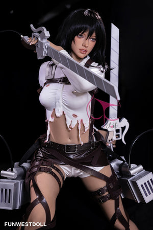 Mikasa Chloe Sex doll (FunWest Doll 159cm A-cup #035 TPE)