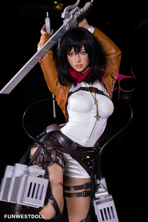 Mikasa Chloe Sex doll (FunWest Doll 159cm A-cup #035 TPE)