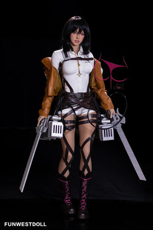 Mikasa Chloe Sex doll (FunWest Doll 159cm A-cup #035 TPE)