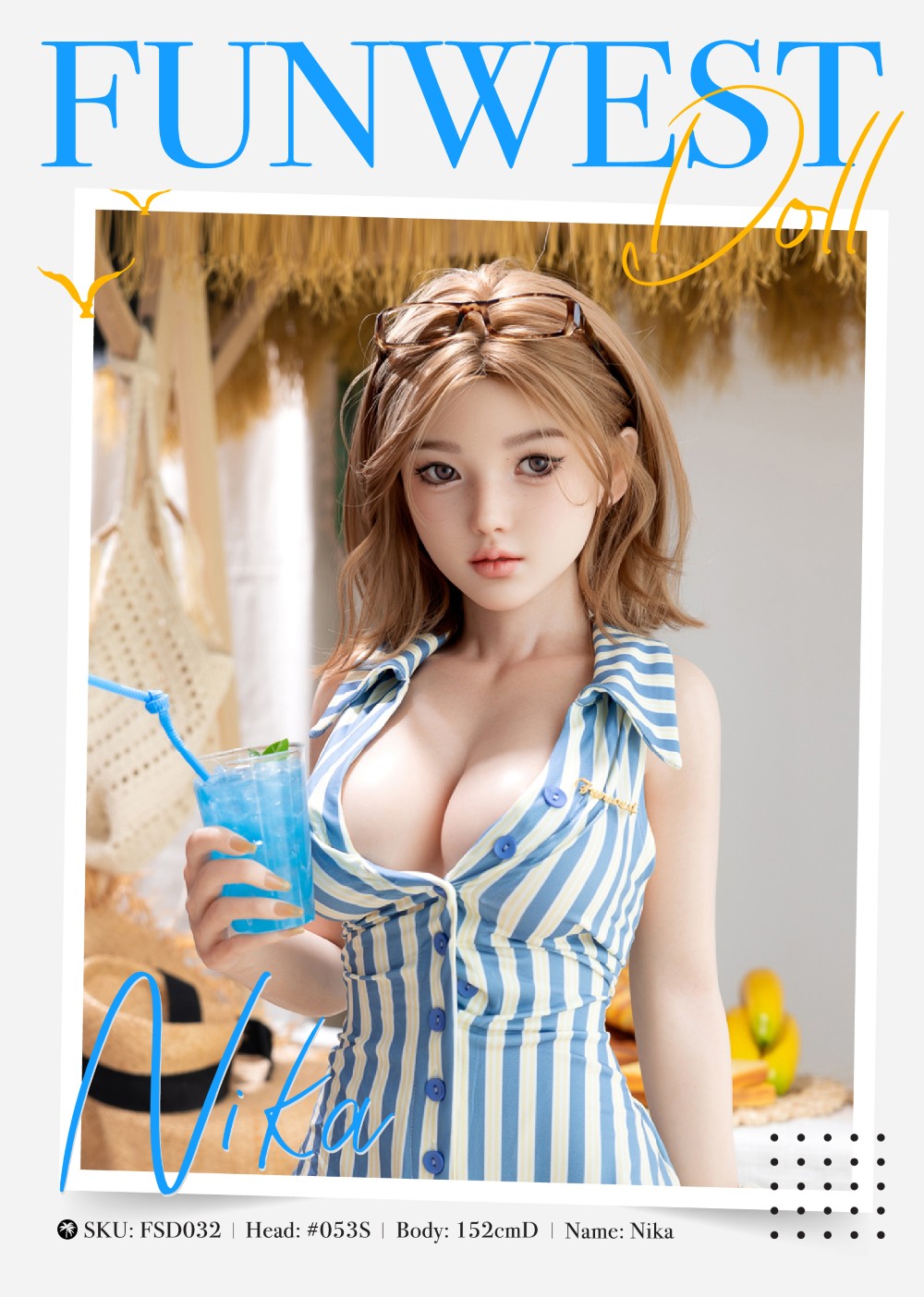 Nika Sex Doll (FunWest Doll 152cm D-Cup #053S RST silikon)
