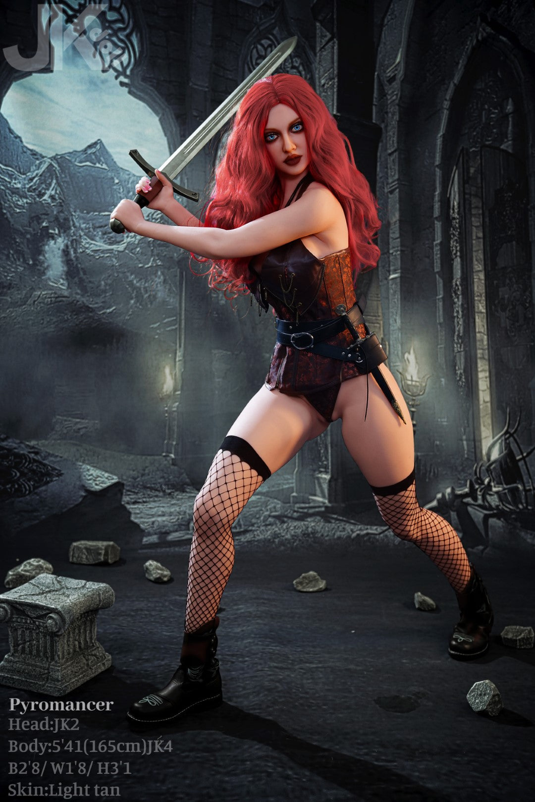 Sex Doll Pyromancer (JK-Doll 165 cm D-Cup JK2 TPE)