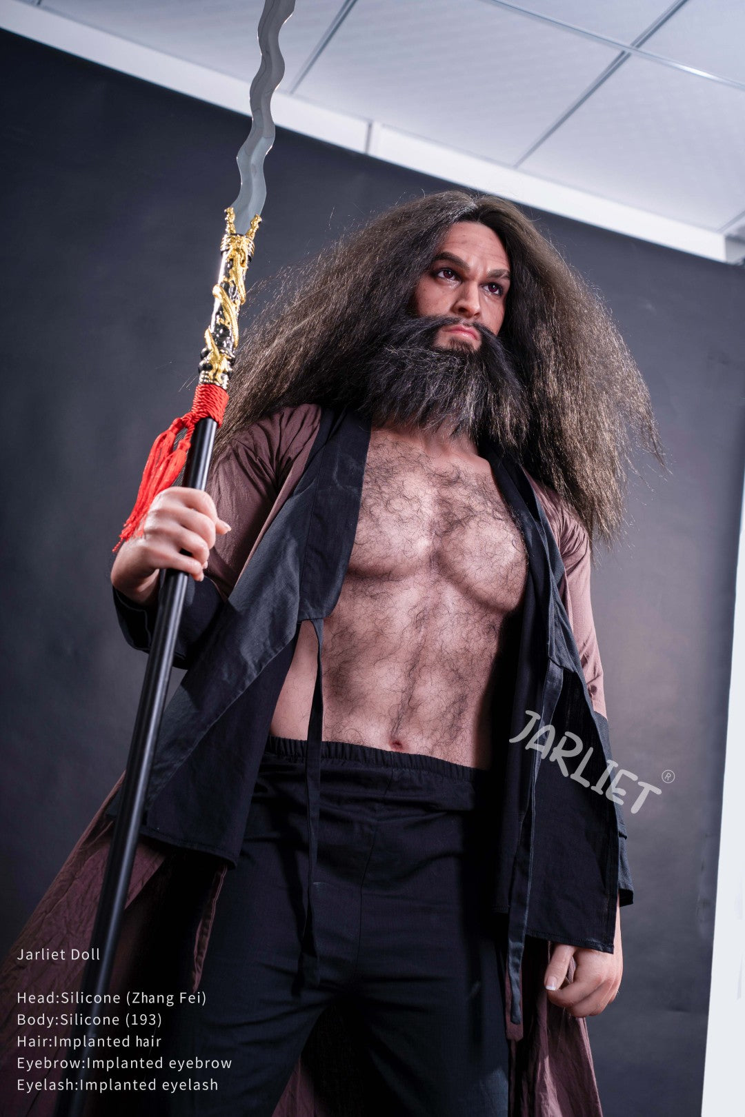 Mužská sexuální panenka Zhang Fei od Jarliet – 193 cm realistická panenka se svalnatým tělem