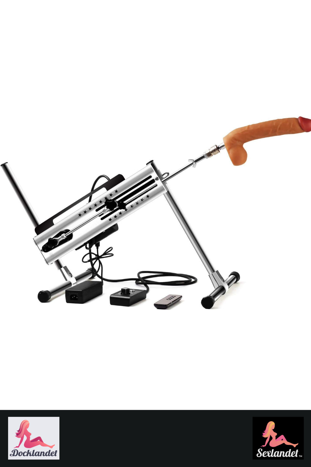 Profesionální sexuální stroj s nastavitelnou rychlostí a duálním ovládáním - 120W motor