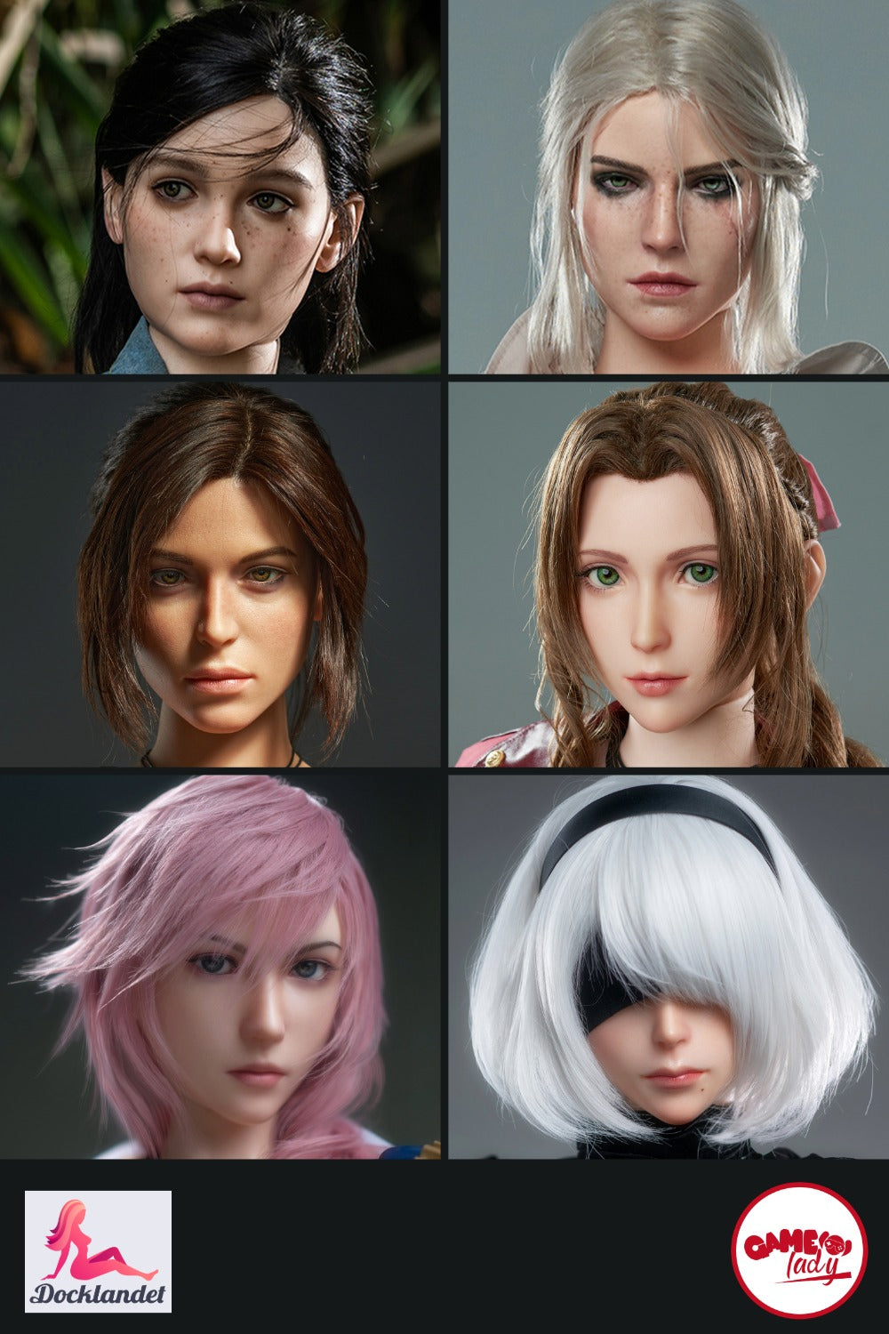 Extra hlava (Game Lady Doll Silikonový originál)
