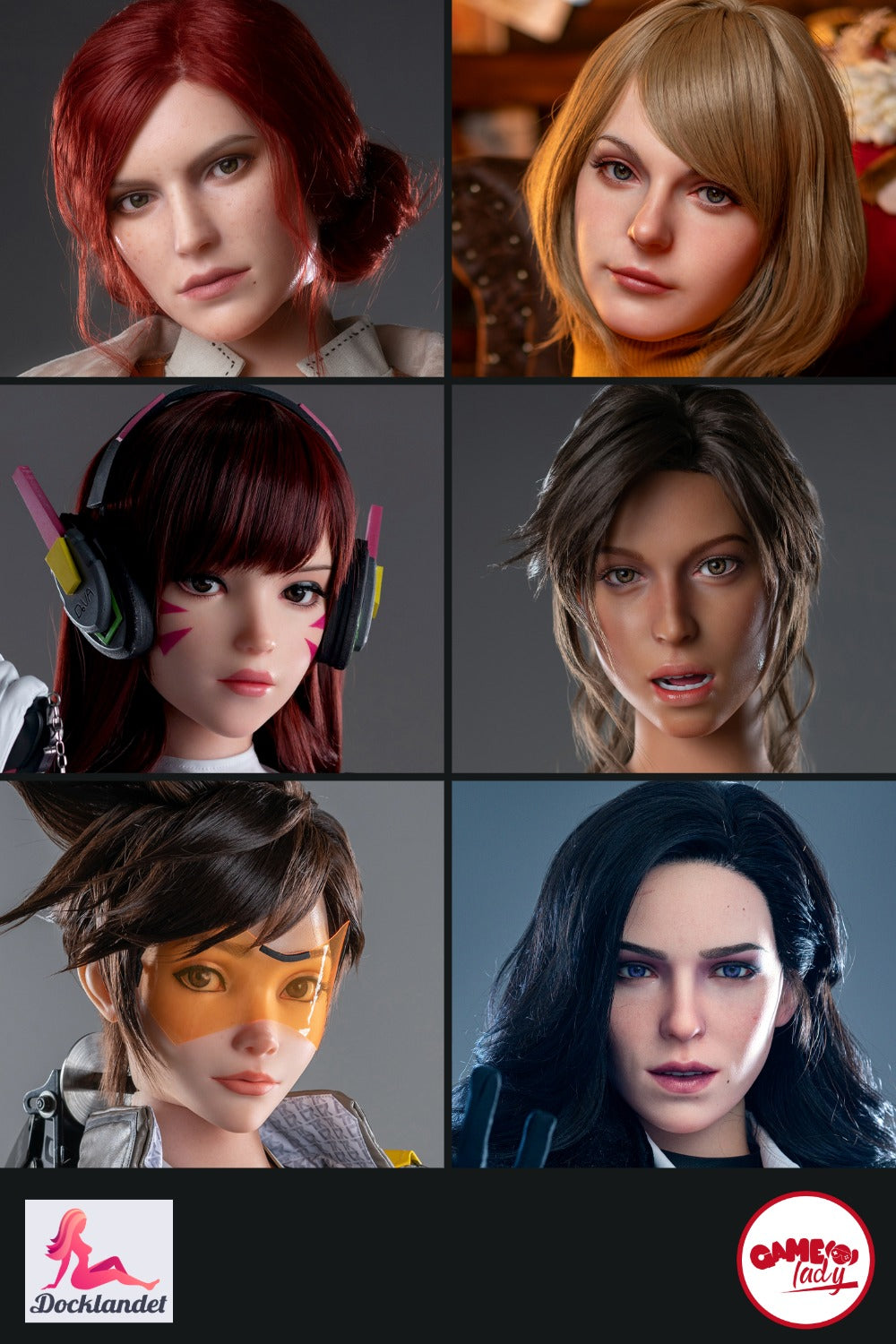 Extra hlava (Game Lady Doll Silikonový originál)