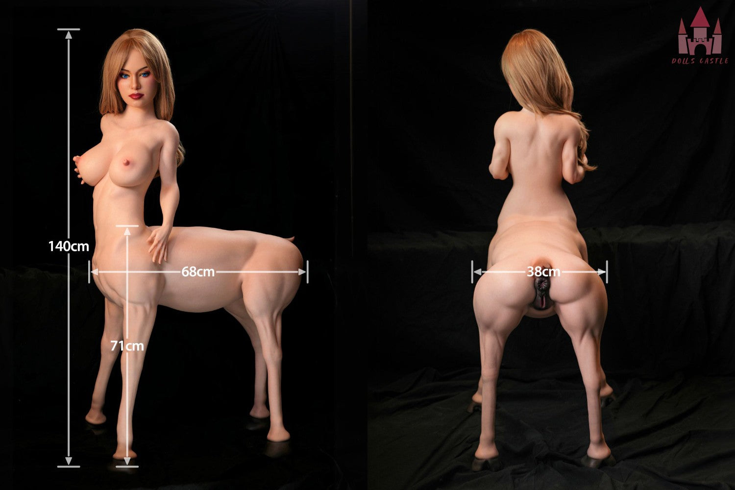 Aurelia Centaur Sexdocka (Dolls Castle 140cm H-kupa #JS052 Silikon)
