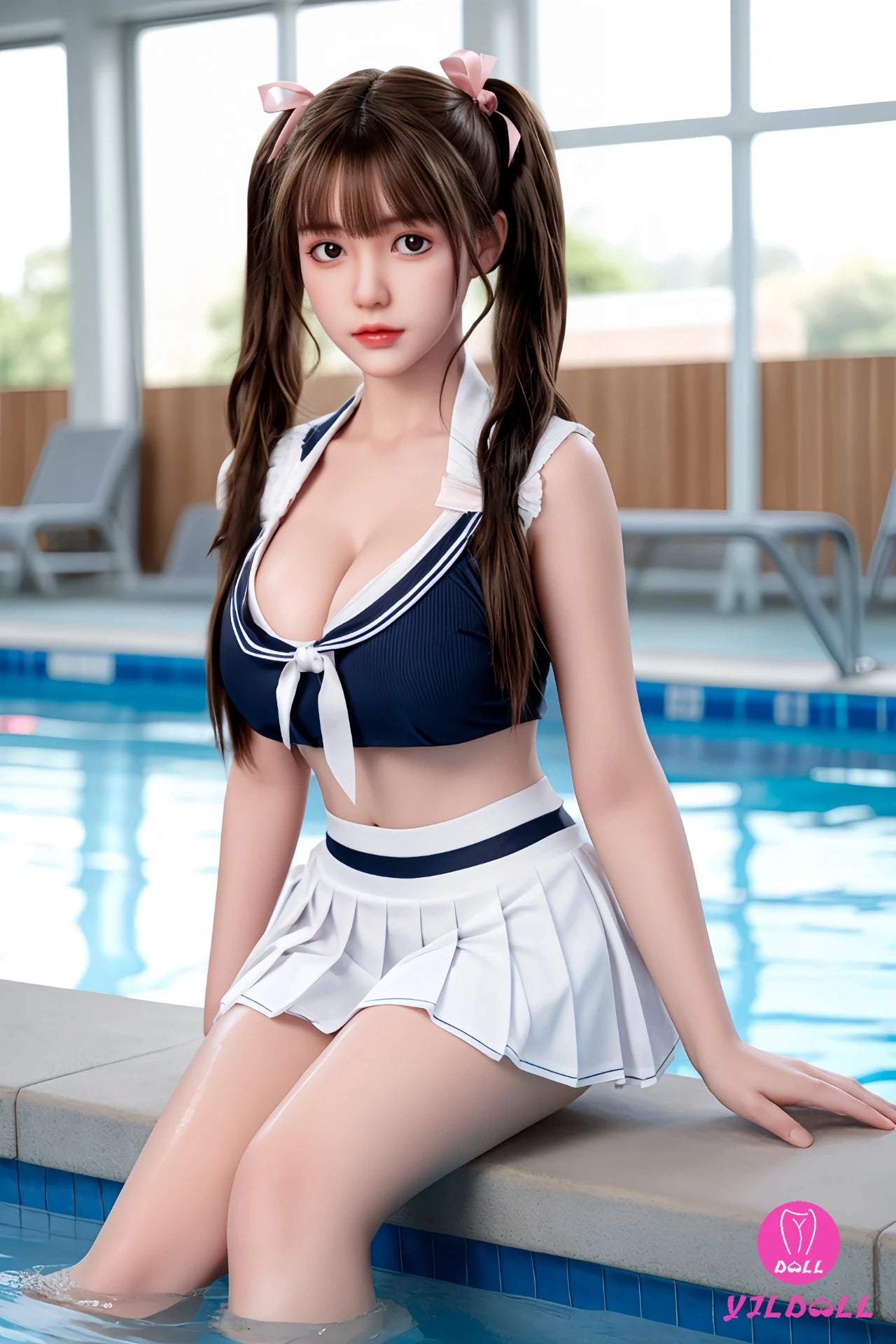 GU LAN Sex Doll (YJL Doll 165 cm D-Cup #410 Silikon)