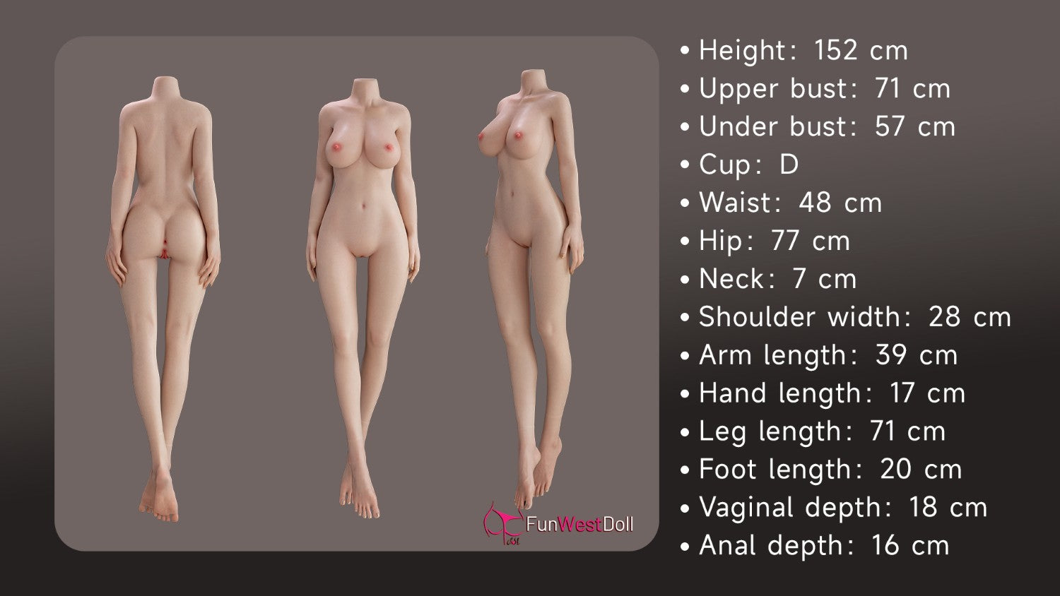 Nika Sex Doll (FunWest Doll 152cm D-Cup #053S RST silikon)