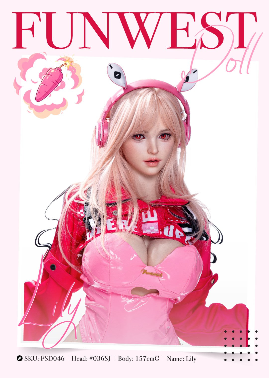 Lily Sex Doll (FunWest Doll 157cm G-Cup #036SJ RST silikon)