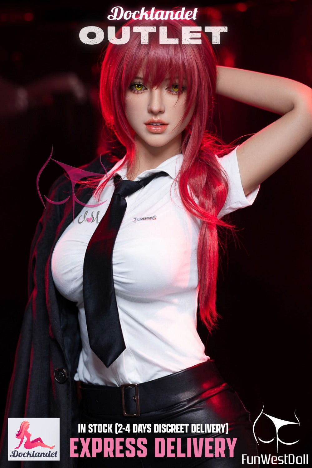 Sexuální panenka Chloe (FunWest Doll 162cm F-Cup #035 TPE) EXPRESS VÝSTUP