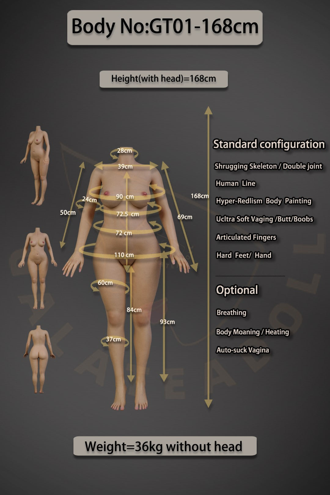 Panenka Agnes Sex (Galatea Doll 168cm C-Cup #050 silikon)